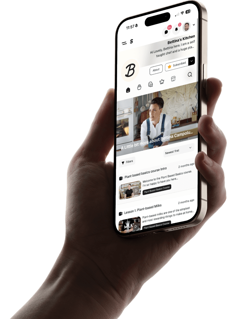 Sooper on iPhone: Bettina's Kitchen community
