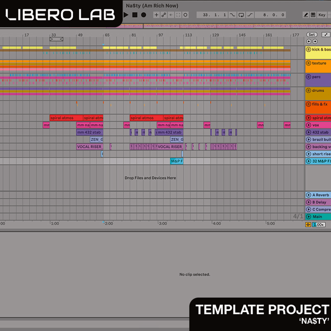 Mike Morrisey - Na$ty (Full Arrangement Ableton Live Template Project